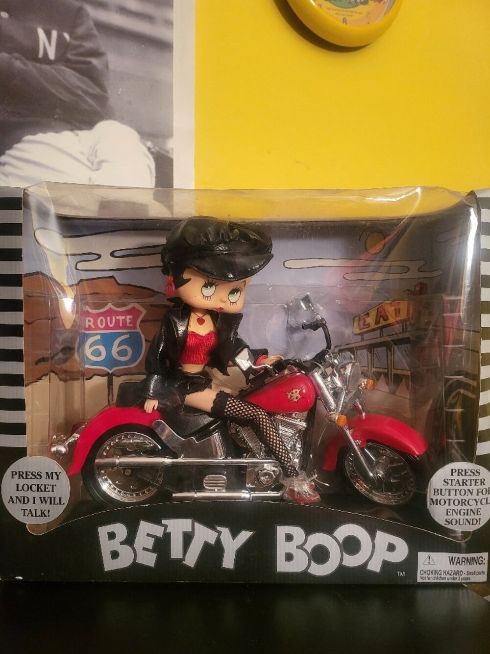 2 Vintage  Collectable Betty Boop Doll Motorcycle